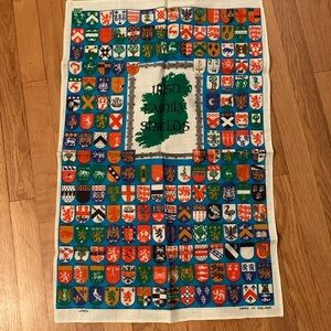 VTG Orig Vintage Irish Family Shields Tea Towel Irish Linen Made in Ireland.